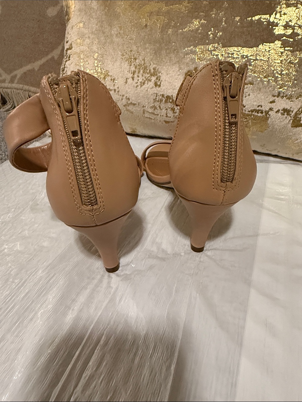 Style & Co Nude Ankle Strap Heel Sandals Size 8M - Picture 5 of 10